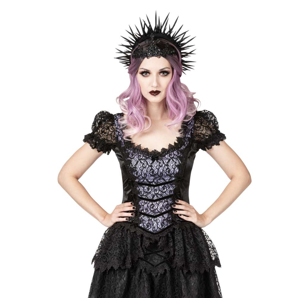 Sinister - 1339 Top - Zwart/Lila